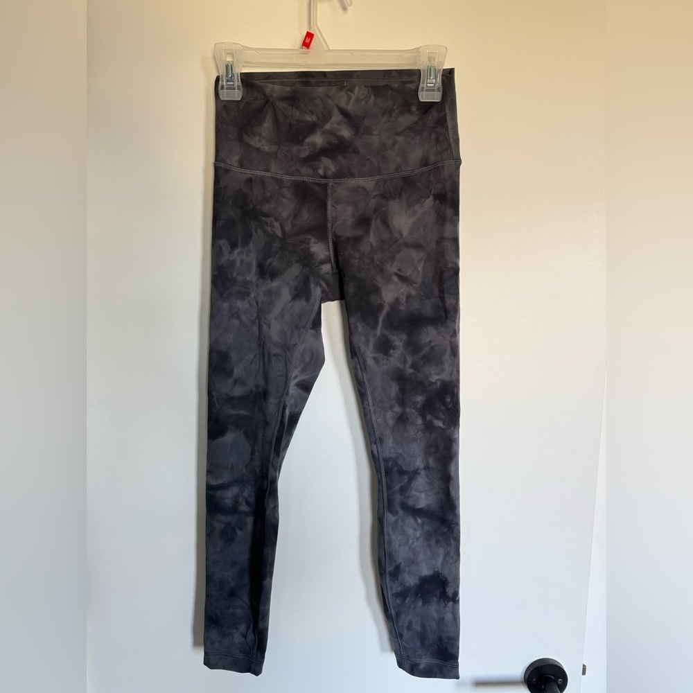 lululemon athletica Black Tie-Dye Leggings